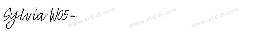 Sylvia W05字体转换